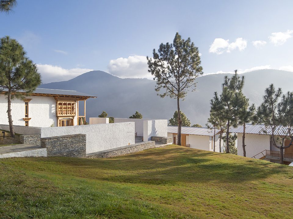 Exterior of Dhensa Boutique Resort in Punakha