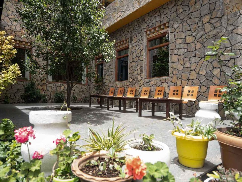 Courtyard at Hotel Migmar in Thimphu
