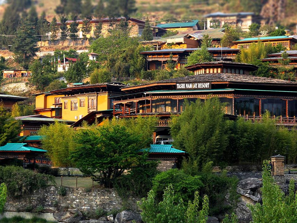 Exterior of Tashi Namgay Resort in Paro