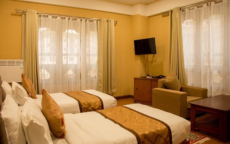 Guest room at Tsenden Boutique Hotel in Thimphu