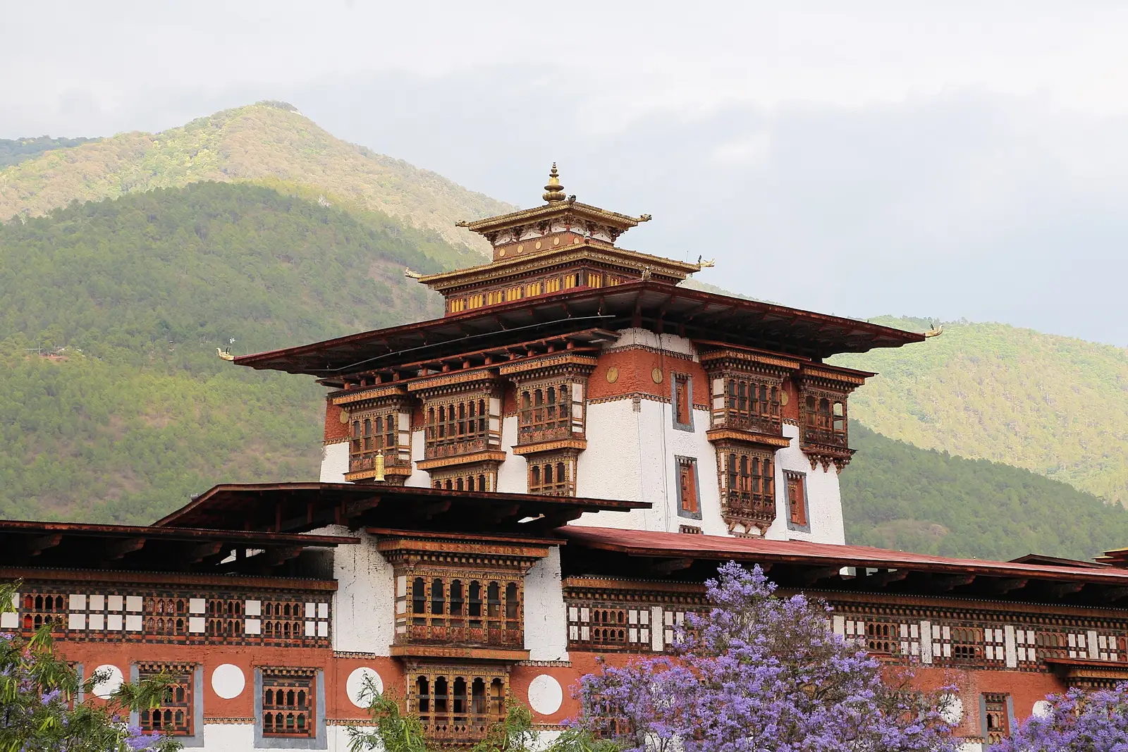 Punakha Dzong at the meeting of two rivers